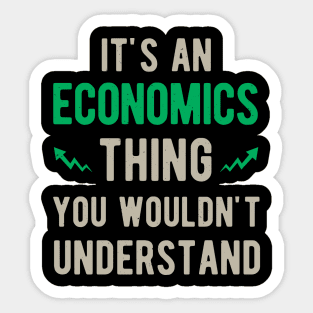 Funny Economist Economics Gift Sticker